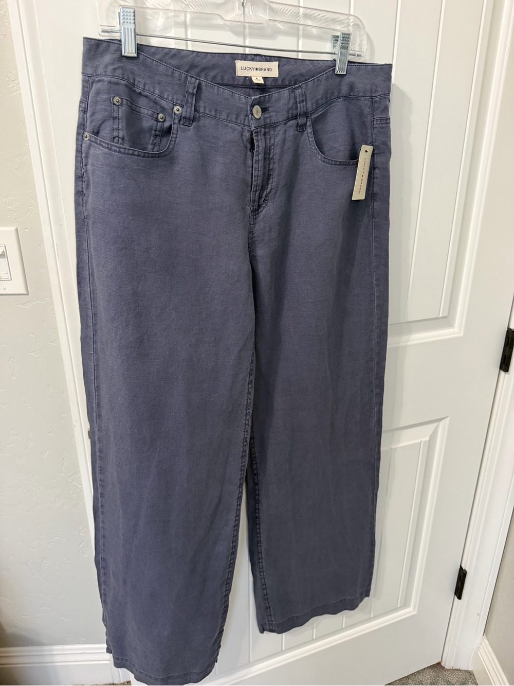 Lucky Brand Women's Wide-Leg linen pants